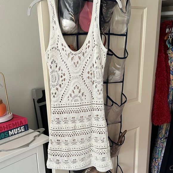 Alexis Ivory Crochet Knit Dress - Picture 1 of 1